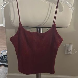 shein red tank top size M